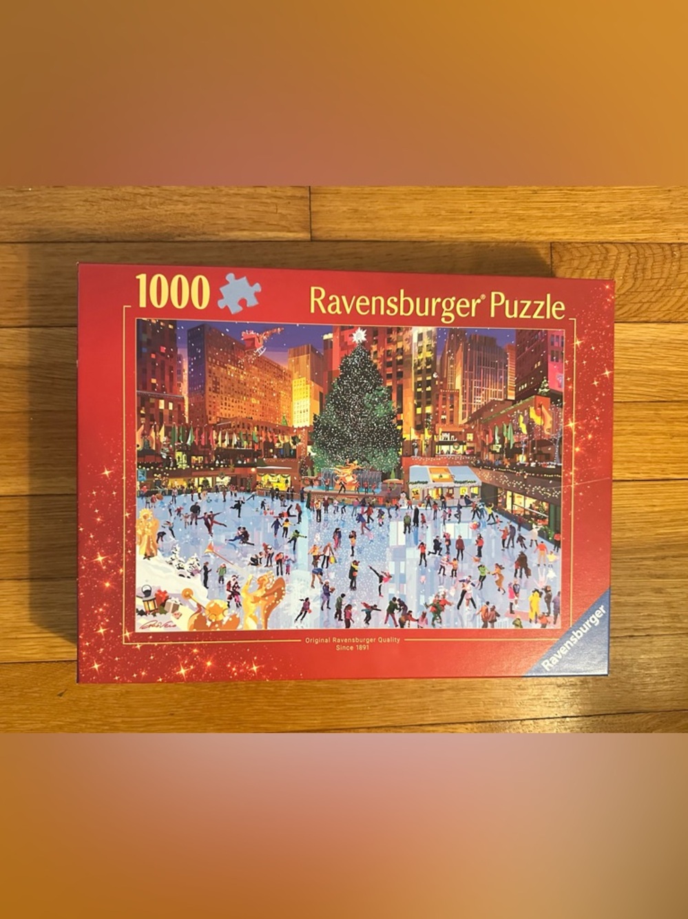 Ravensburger New 1000 Piece Rockefeller Plaza Christmas Skating Holiday Puzzle